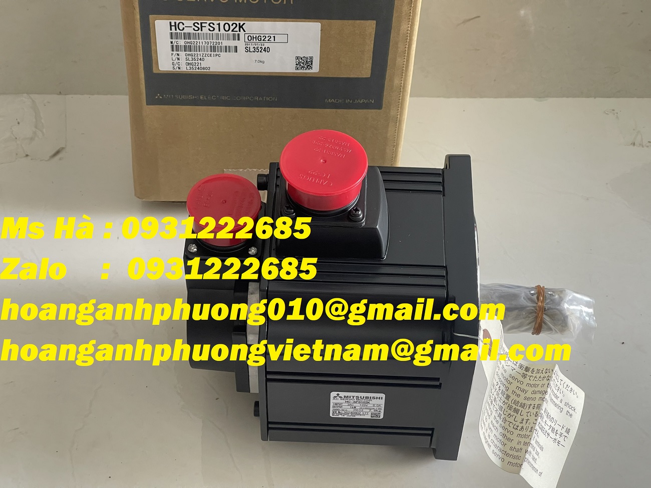 Bán chuyên - AC servo motor mitsubishi HC-SFS102K