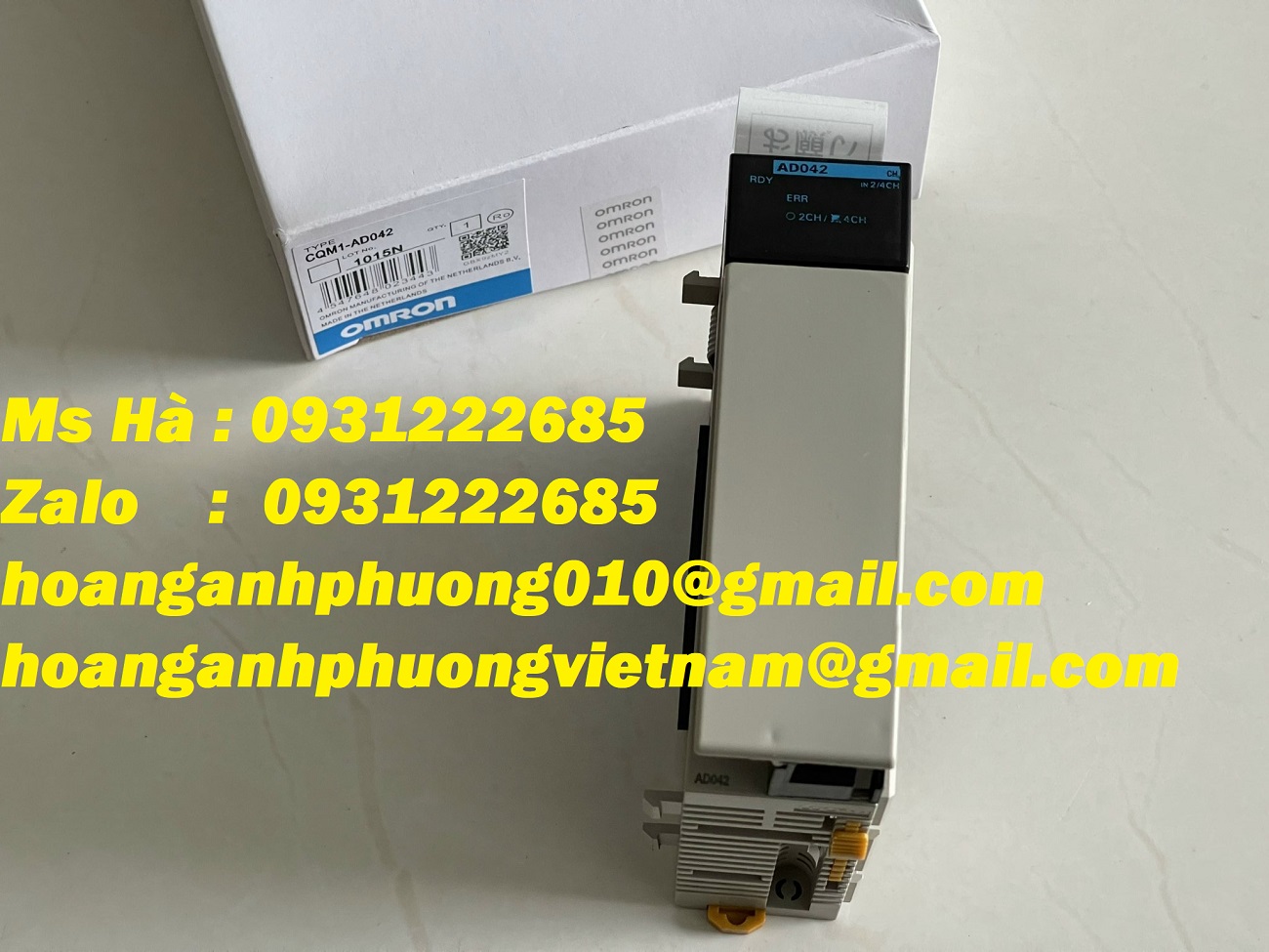 Giá tốt - bảo hành 12 tháng dòng mô đun CQM1-AD042 Omron