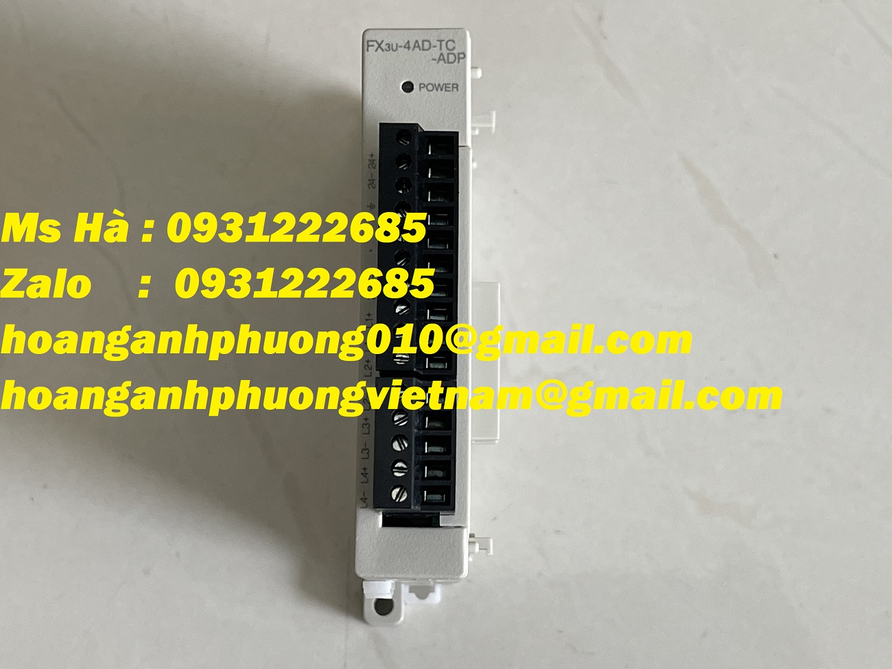 Bán toàn quốc | mitsubishi FX3U-4AD-TC-ADP | module