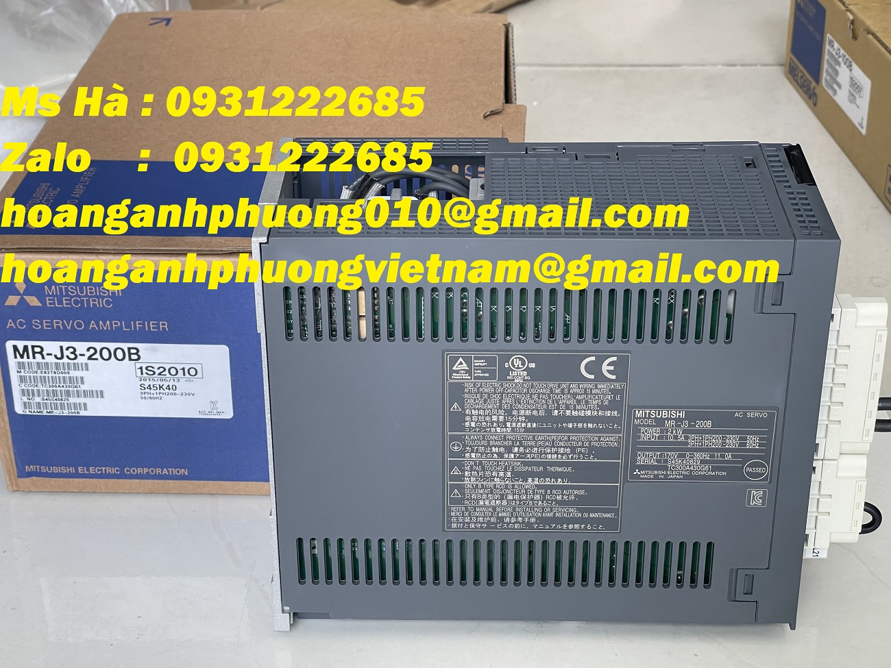 Chính hãng dòng J3 series MR-J3-200B amplifier mitsubishi