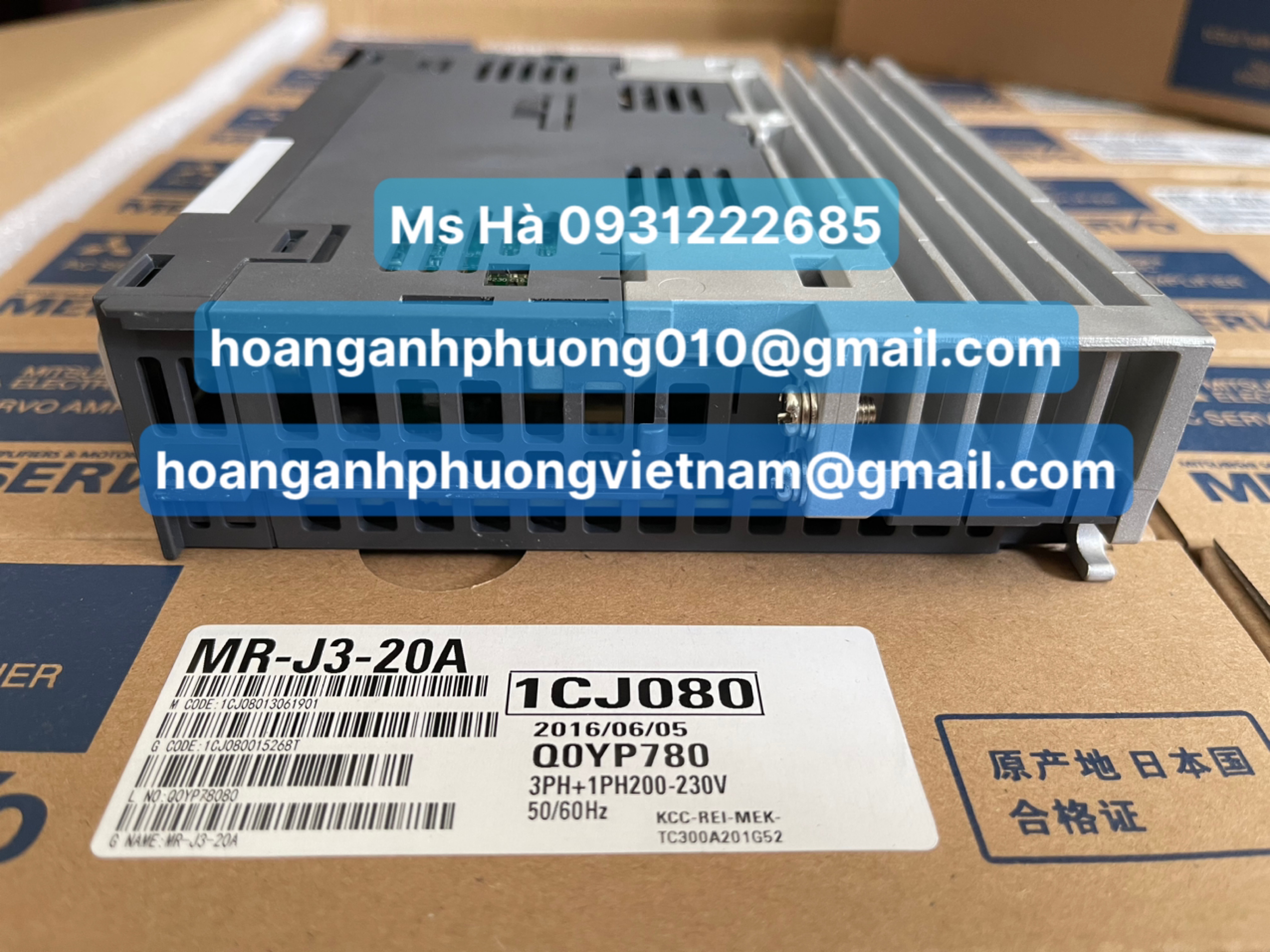 Driver 200W | MR-J3-20A | Hoàng Anh Phương bán mitsubishi