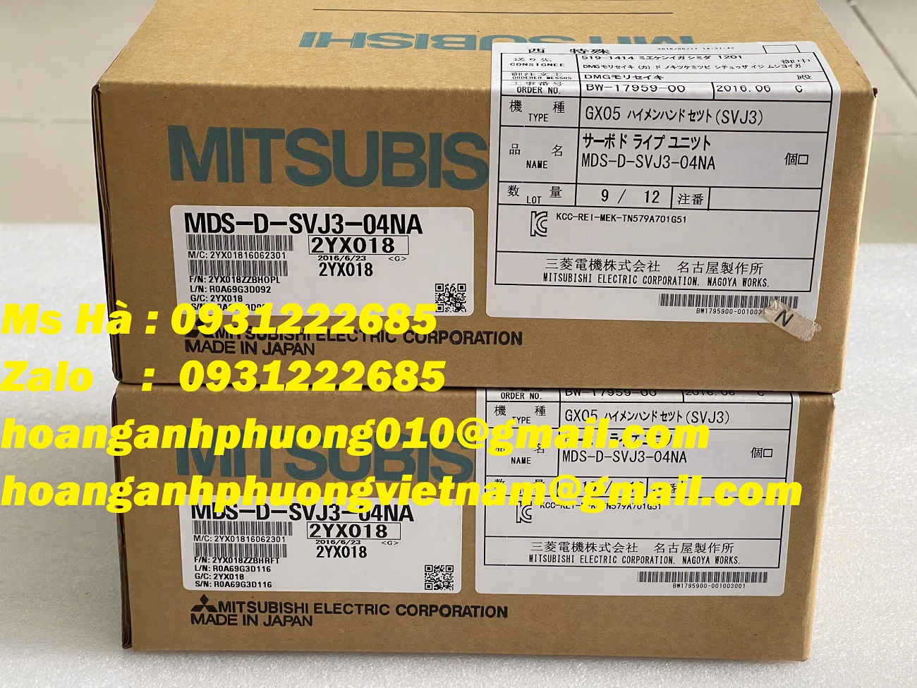 Bộ khuếch đại chính hãng mitsubishi MDS-D-SVJ3-04NA 0.4kW