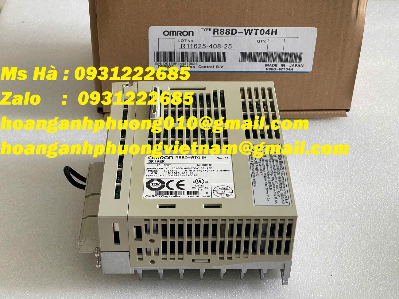 Trình điều khiển servo R88D-WT04H Omron 400W