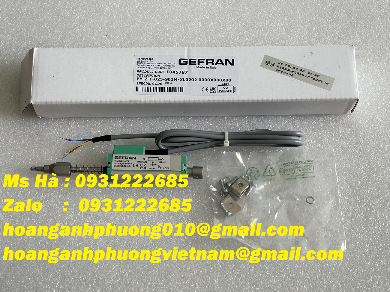 Cảm biến PY sêri PY-2-F-025-S01M-XL0202 Gefran