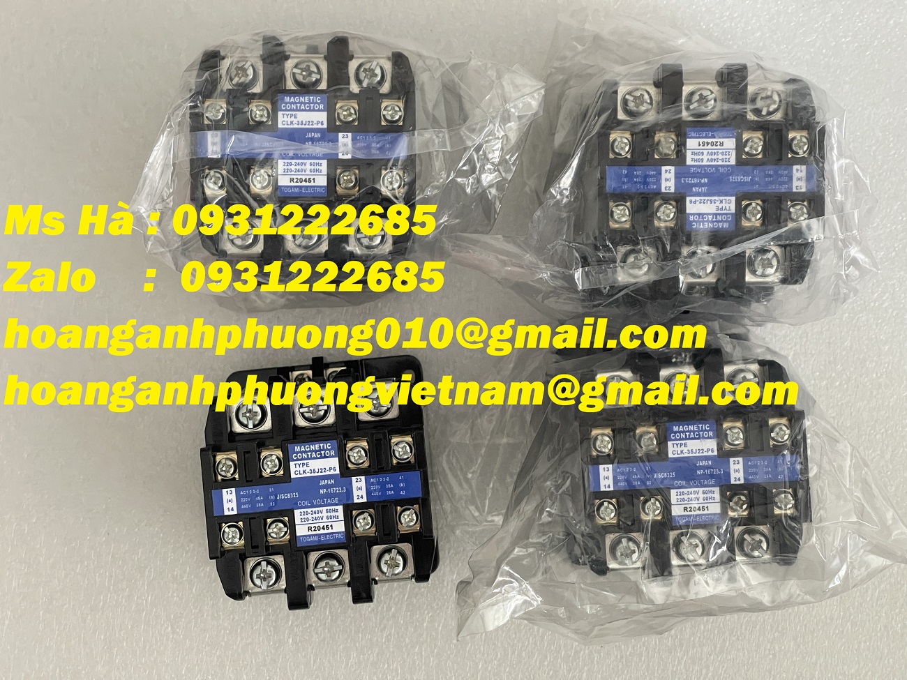 Togami CLK-35J22-P6 | Bộ contactor nhập | giao hàng nhanh