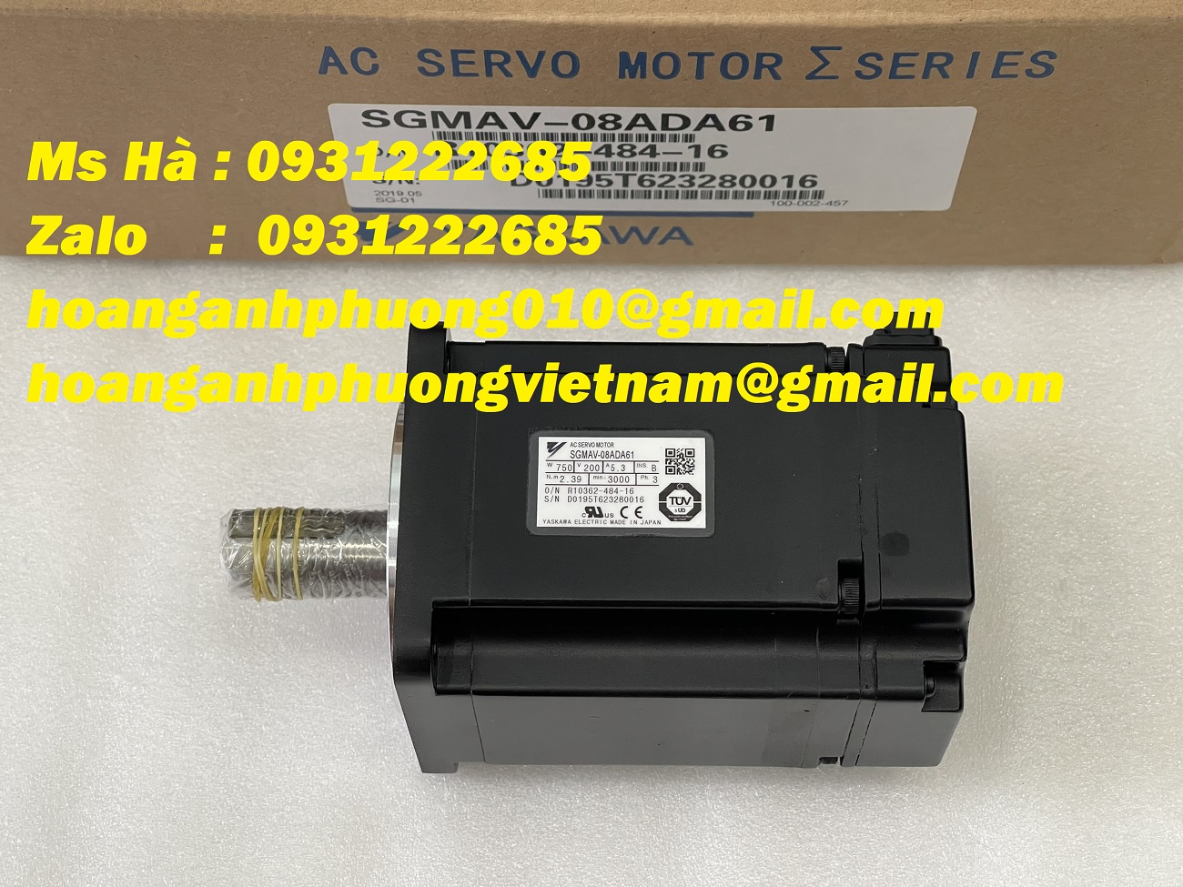 Yaskawa - chính hãng motor SGMAV-08ADA61 - bán ngay