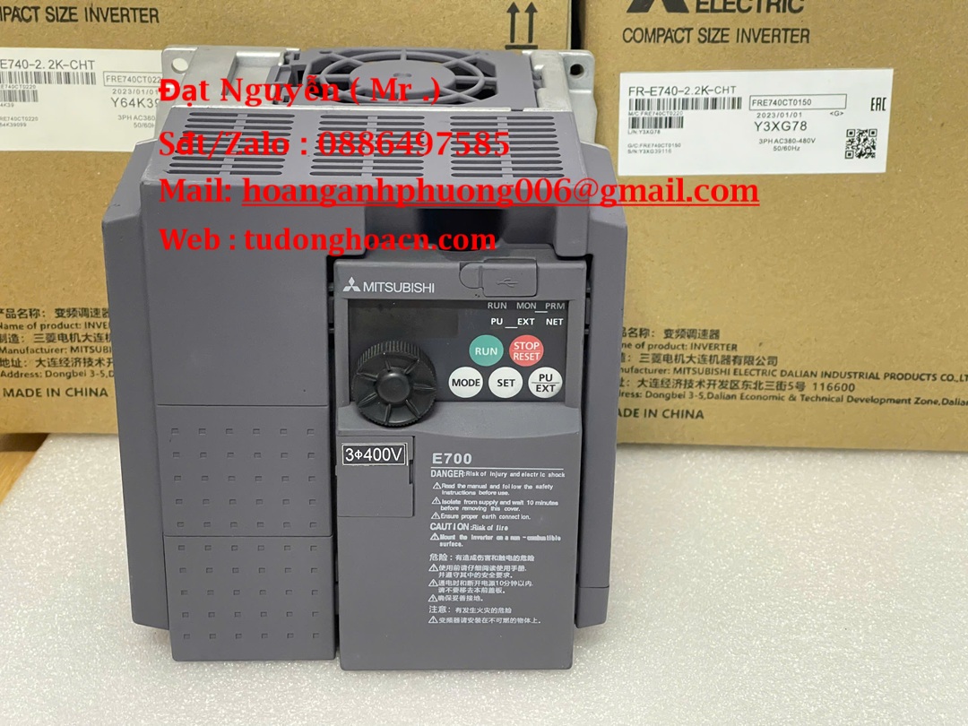 Biến tần Mitsubishi FR-E740-2.2K-CHT Giải pháp điều khiển