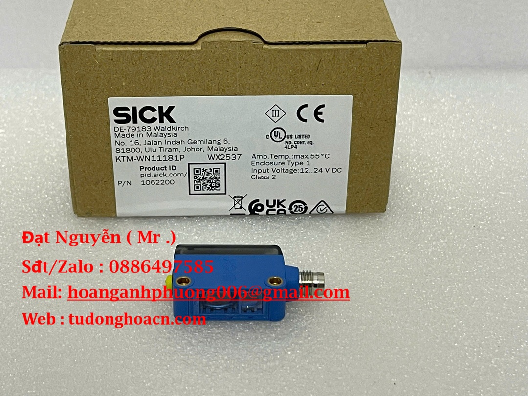 Cảm biến SICK KTM-WN11181P Phát hiện vật chính xác, độ bền công nghiệp cao